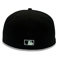 Atlanta Braves Black Script 1995 World Series Champions Patch Grey UV New Era 59FIFTY Fitted Hat