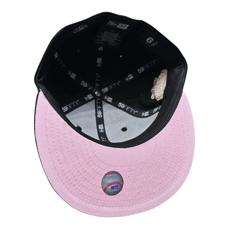 San Francisco Giants Black and Gold Gigantes Patch Pink UV New Era 59FIFTY Fitted Hat