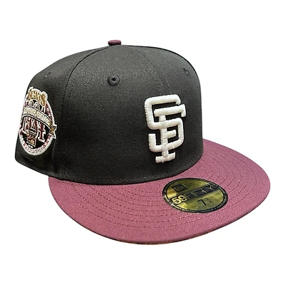 San Francisco Giants Black and Maroon 1984 ASG Patch Pink UV New Era 59FIFTY Fitted Hat