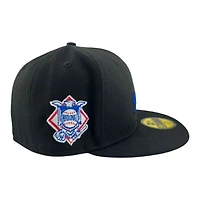 Los Angeles Dodgers Black Shooting Ball National League Patch Gray UV New Era 59FIFTY Fitted Hat