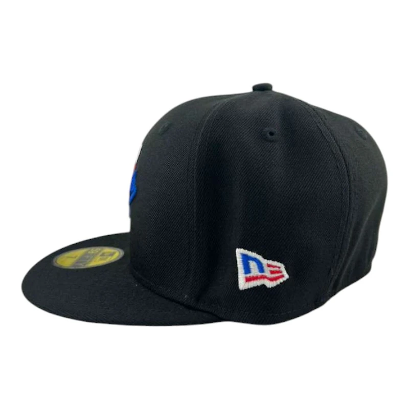 Los Angeles Dodgers Black Shooting Ball National League Patch Gray UV New Era 59FIFTY Fitted Hat