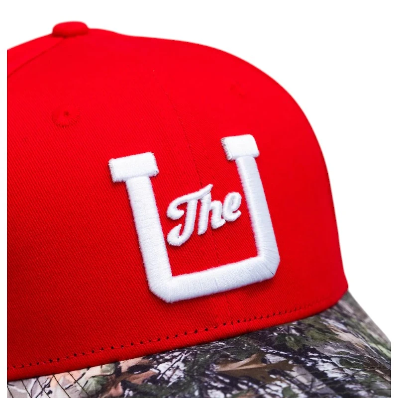 Utah Utes Red and Camo The U Woodn Grail Snapback Hat