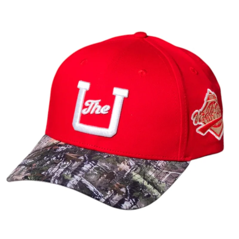 Utah Utes Red and Camo The U Woodn Grail Snapback Hat