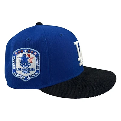Los Angeles Dodgers Two Tone Corduroy 1984 Olympic Patch Icy UV New Era 59FIFTY Fitted Hat