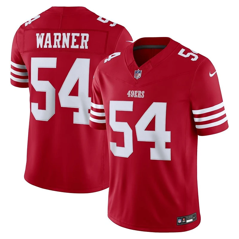 San Francisco 49ers Fred Warner Scarlet Nike Vapor F.U.S.E Stitched Limited Jersey