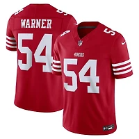 San Francisco 49ers Fred Warner Scarlet Nike Vapor F.U.S.E Stitched Limited Jersey