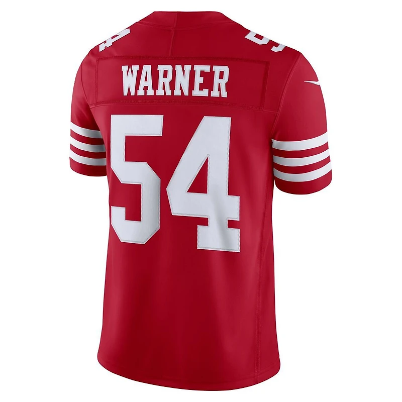 San Francisco 49ers Fred Warner Scarlet Nike Vapor F.U.S.E Stitched Limited Jersey
