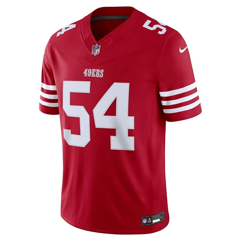 San Francisco 49ers Fred Warner Scarlet Nike Vapor F.U.S.E Stitched Limited Jersey