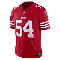 San Francisco 49ers Fred Warner Scarlet Nike Vapor F.U.S.E Stitched Limited Jersey