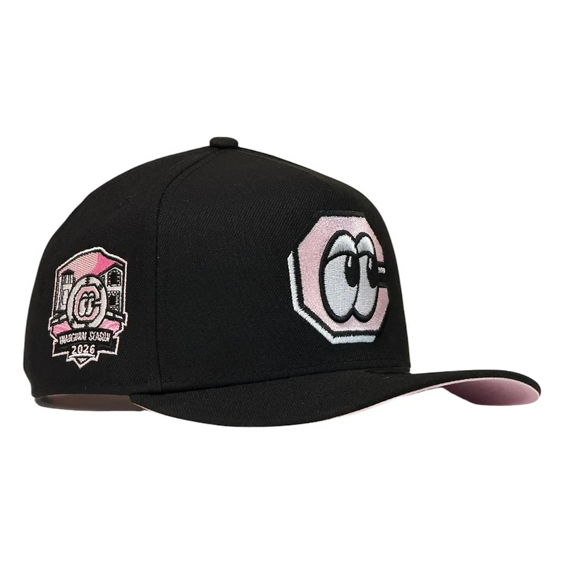 Chattanooga Lookouts Black and Pink Inaugural Season 2026 New Era 9FIFTY A-Frame Snapback Hat