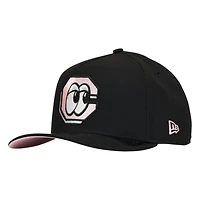 Chattanooga Lookouts Black and Pink Inaugural Season 2026 New Era 9FIFTY A-Frame Snapback Hat