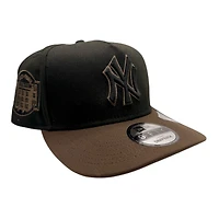 New York Yankees Black and Brown Yankee Stadium Patch New Era 9FIFTY A-Frame Snapback Hat