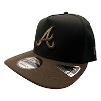 Atlanta Braves Black and Brown Inaugural Season Patch New Era 9FIFTY A-Frame Snapback Hat