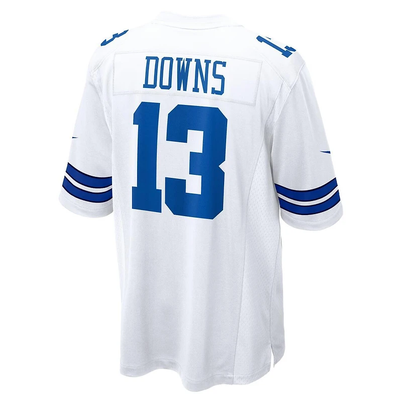 Dallas Cowboys Caleb Downs White and Royal Home Nike Game Jersey