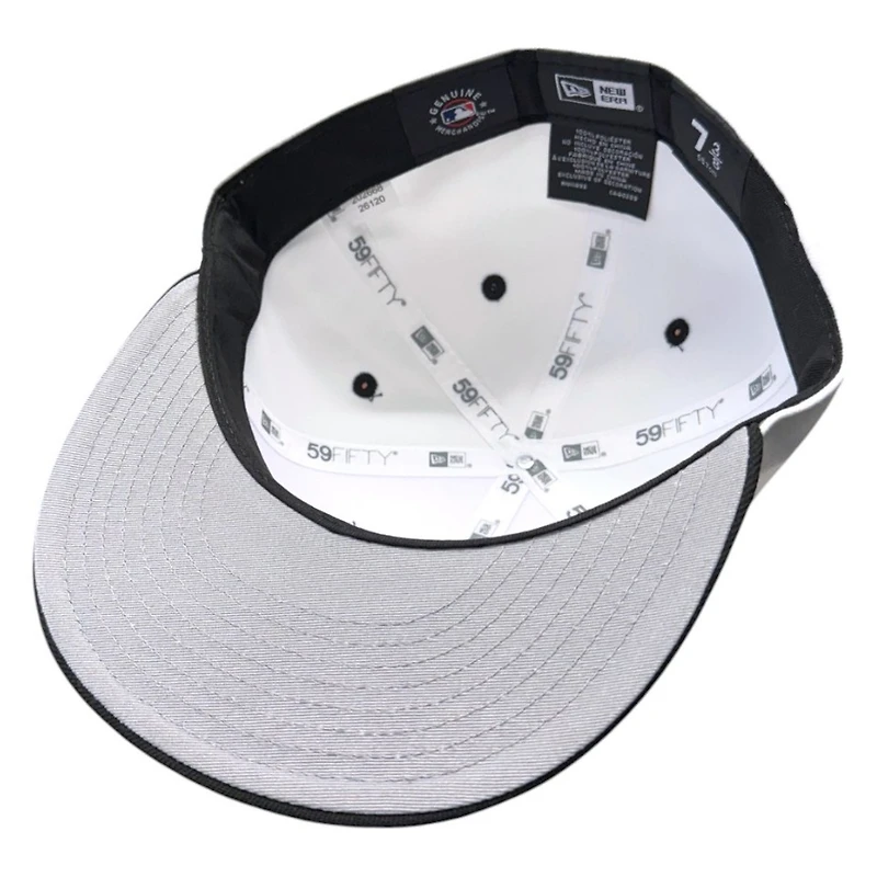 New York Yankees Optic White and Black Camo Logo Era 59FIFTY Fitted Hat