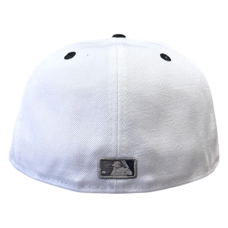 Los Angeles Dodgers Optic White and Black Camo Logo New Era 59FIFTY Fitted Hat