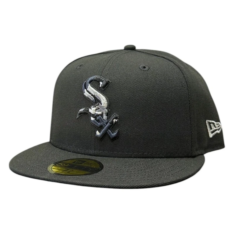 Chicago White Sox Black with Camo Logo New Era 59FIFTY Fitted Hat