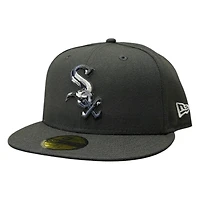 Chicago White Sox Black with Camo Logo New Era 59FIFTY Fitted Hat