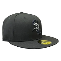 Chicago White Sox Black with Camo Logo New Era 59FIFTY Fitted Hat