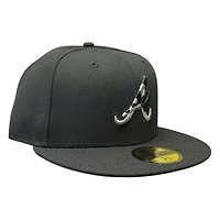 Atlanta Braves Black with Camo Logo New Era 59FIFTY Fitted Hat