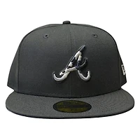Atlanta Braves Black with Camo Logo New Era 59FIFTY Fitted Hat