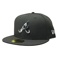 Atlanta Braves Black with Camo Logo New Era 59FIFTY Fitted Hat