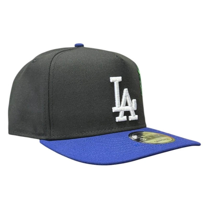 Los Angeles Dodgers Black and Royal Palm Tree New Era 9FIFTY A-Frame Snapback Hat