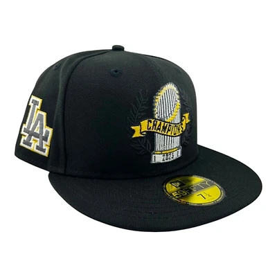 Los Angeles Dodgers Black Parade "Night Series" LA Logo Patch UV New Era 59FIFTY Fitted Hat
