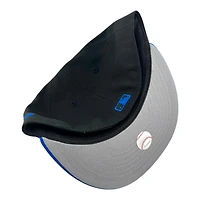 Los Angeles Dodgers Black and Royal Script Lantern Patch Gray UV New Era 59FIFTY Fitted Hat