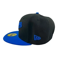 Los Angeles Dodgers Black and Royal Script Lantern Patch Gray UV New Era 59FIFTY Fitted Hat
