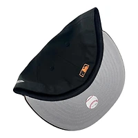 Los Angeles Dodgers Black and Walnut Script Lantern Patch Gray UV New Era 59FIFTY Fitted Hat
