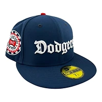Los Angeles Dodgers Blue Oceanside Old English 1942 ASG Patch Realtree UV New Era 59FIFTY Fitted Hat