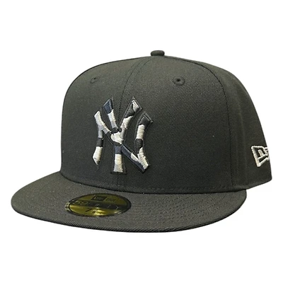 New York Yankees Black with Camo Logo Era 59FIFTY Fitted Hat