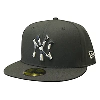New York Yankees Black with Camo Logo Era 59FIFTY Fitted Hat