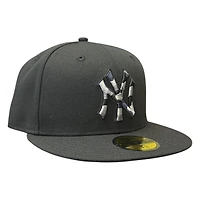 New York Yankees Black with Camo Logo Era 59FIFTY Fitted Hat