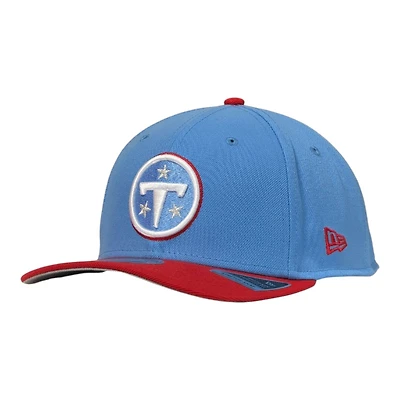 Tennessee Titans Radiant Blue Two Tone New Era 9SEVENTY Stretch Snapback Hat