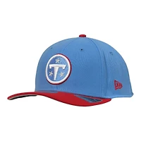 Tennessee Titans Radiant Blue Two Tone New Era 9SEVENTY Stretch Snapback Hat
