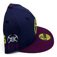 Denver Nuggets New Orchid Sparkling Grape 2T Leon the Lab Jokic Patch Lavender UV Era 59FIFTY Fitted Hat