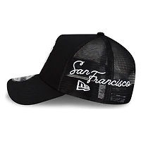 San Francisco Giants Black Trucker City Script New Era 9FORTY A-Frame Snapback Hat