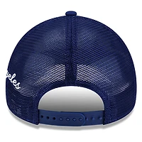 Los Angeles Dodgers Royal Blue Trucker City Script New Era 9FORTY A-Frame Snapback Hat