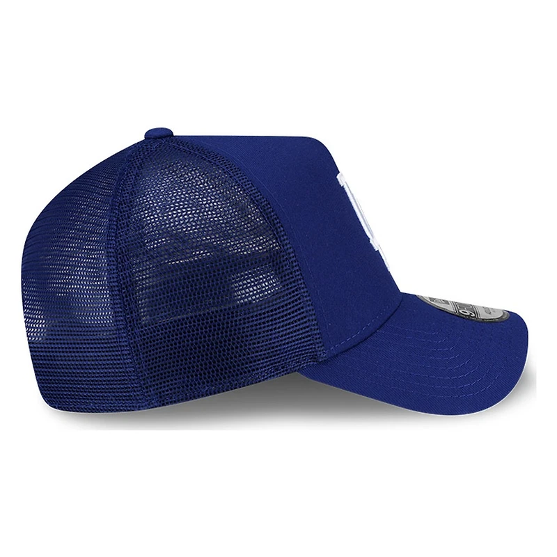 Los Angeles Dodgers Royal Blue Trucker City Script New Era 9FORTY A-Frame Snapback Hat