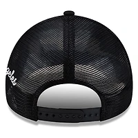 Los Angeles Dodgers Black Trucker City Script New Era 9FORTY A-Frame Snapback Hat