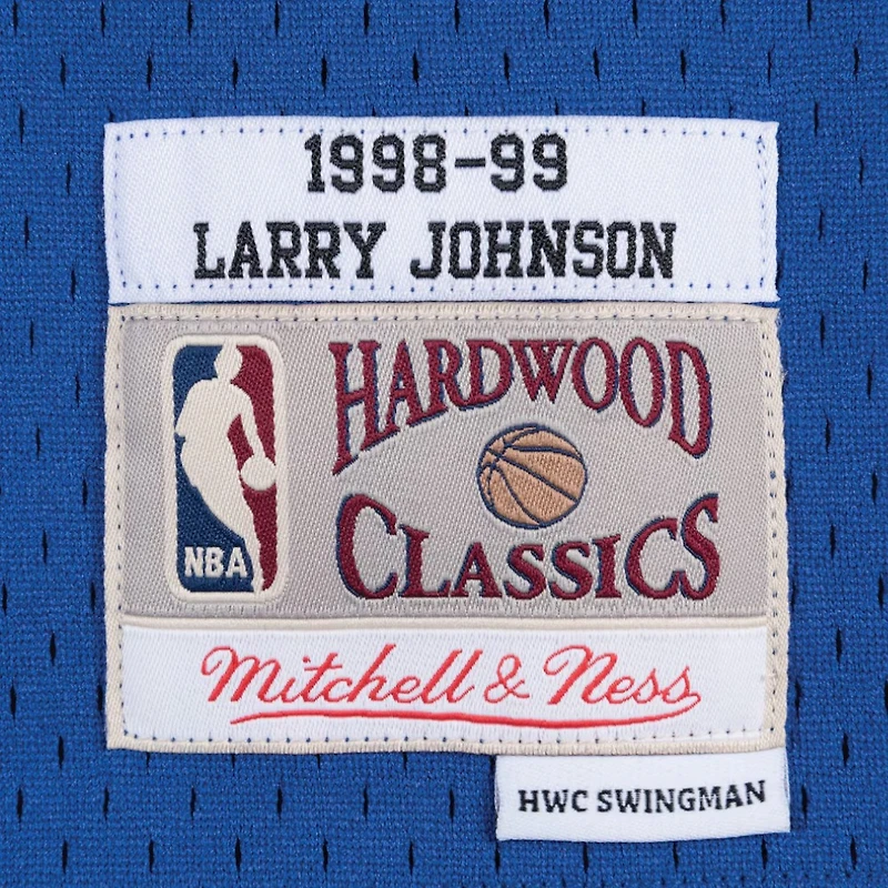 New York Knicks Larry Johnson Royal Blue 1998-99 Mitchell & Ness Hardwood Classics Swingman Jersey