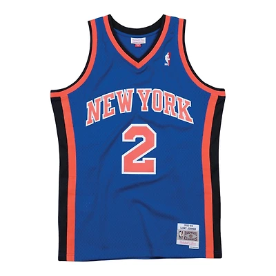 New York Knicks Larry Johnson Royal Blue 1998-99 Mitchell & Ness Hardwood Classics Swingman Jersey