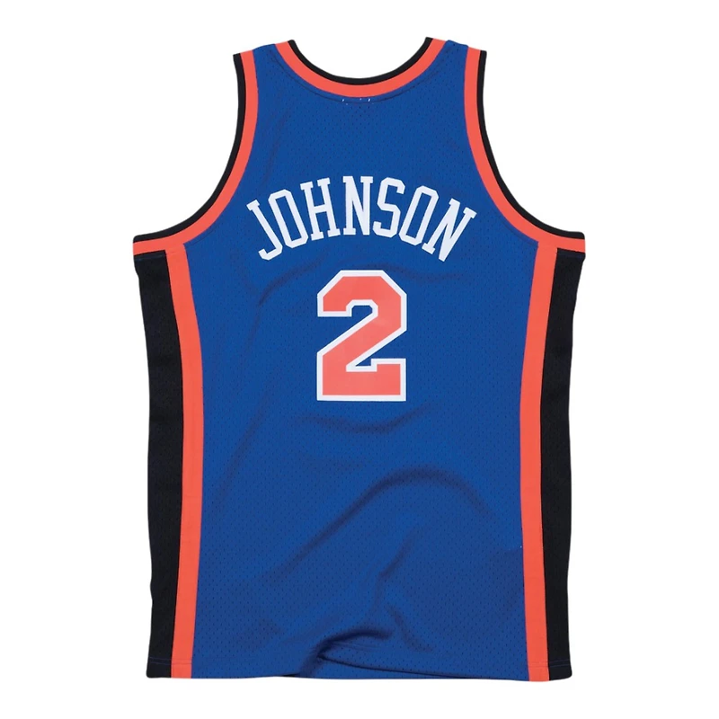 New York Knicks Larry Johnson Royal Blue 1998-99 Mitchell & Ness Hardwood Classics Swingman Jersey