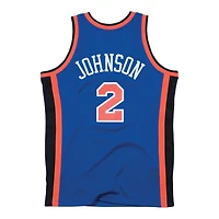 New York Knicks Larry Johnson Royal Blue 1998-99 Mitchell & Ness Hardwood Classics Swingman Jersey