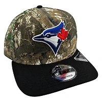 Toronto Blue Jays Realtree Camo and Black 2Tone New Era 9FIFTY A-Frame Snapback Hat