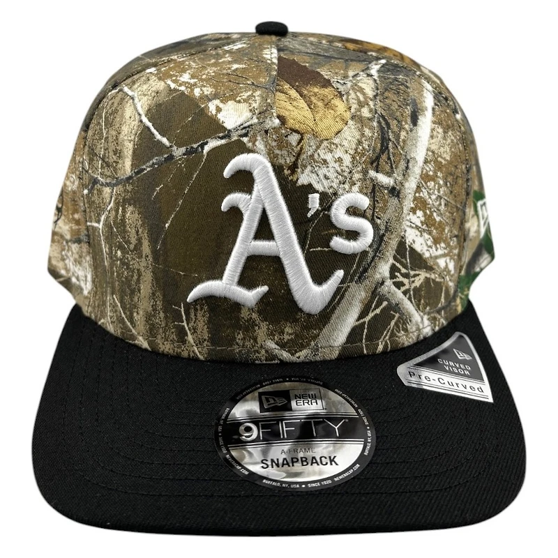 Oakland Athletics Realtree Camo and Black 2Tone New Era 9FIFTY A-Frame Snapback Hat