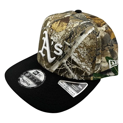 Oakland Athletics Realtree Camo and Black 2Tone New Era 9FIFTY A-Frame Snapback Hat
