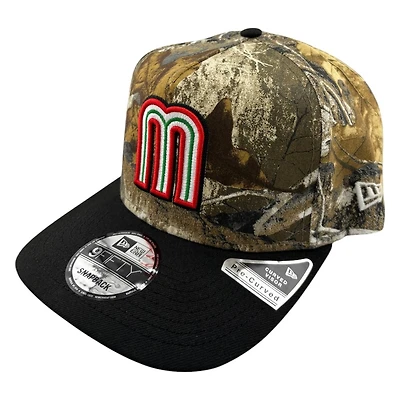 Mexico Realtree Camo and Black 2Tone New Era 9FIFTY A-Frame Snapback Hat